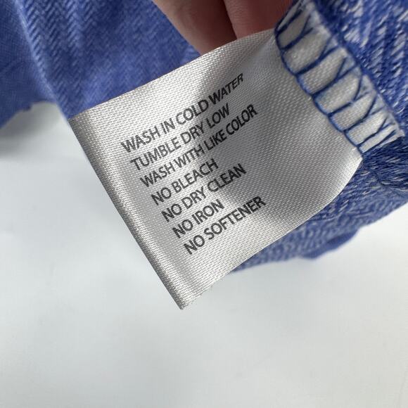 Rhoback 1/4 Zip Mens 3XL Blue Herringbone Pullover Golf Activewear - Picture 6 of 7